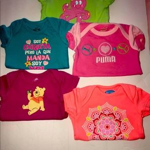 Bundle of 5 Baby Onesies